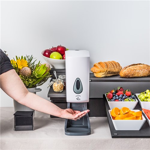 Touch Free Automatic Dispenser Suits Liquid Canister White Soft Clean